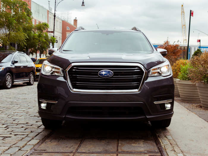 Its front grille and headlights draw heavily from the popular Outback and Forester. Overall, the look is attractive but a bit anonymous.