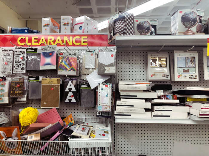 Towards the back of the store was a massive clearance section, though it was pretty messy.