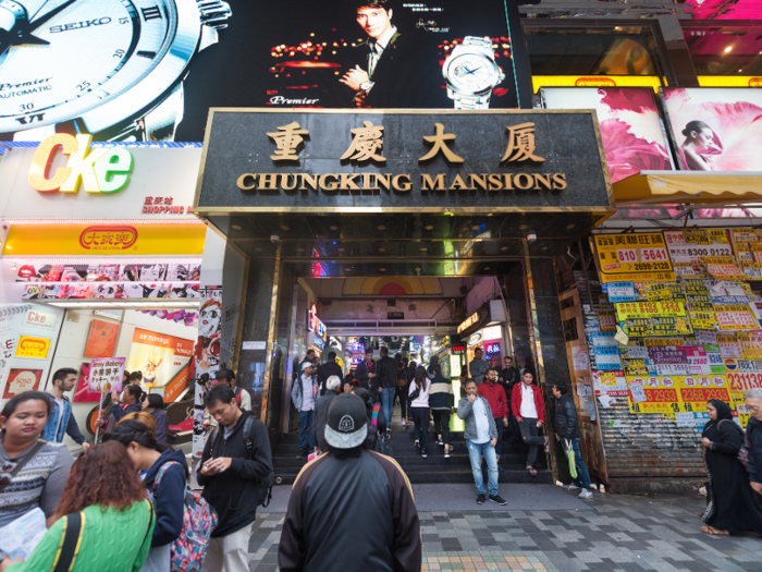 When doing research about Hong Kong, one place that kept coming up as a must-visit was Chungking Mansions. Alternately the cheapest place to find a room in the city and a hotbed of illicit businesses, it is considered one of the most infamous places in Hong Kong.