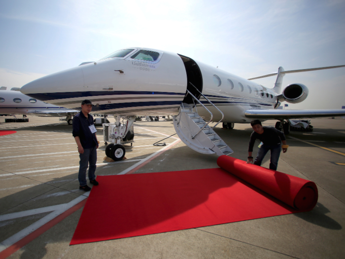 Jeff Bezos, the richest man in the world, owns a $65 million Gulfstream G650ER private jet.