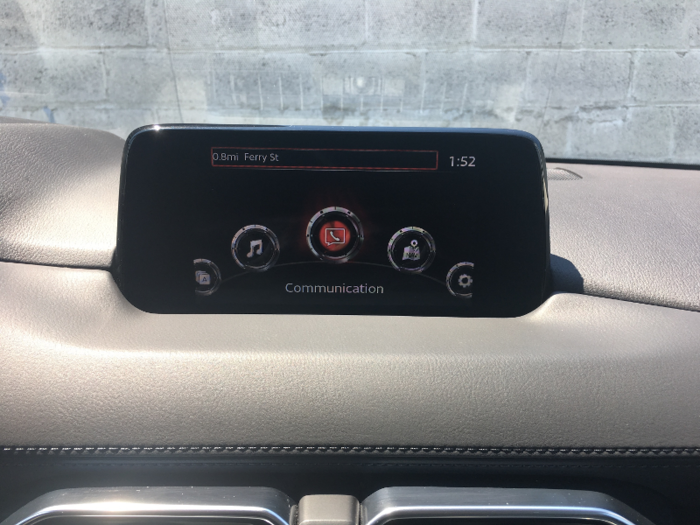 The centerpiece of the front dash is a seven-inch touchscreen running the company