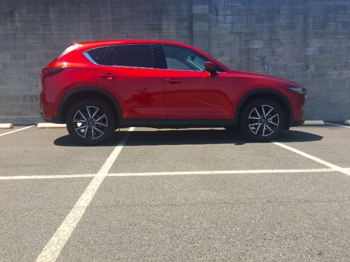 The Mazda CX-5 is 179.1 inches long and 65.3 inches tall.