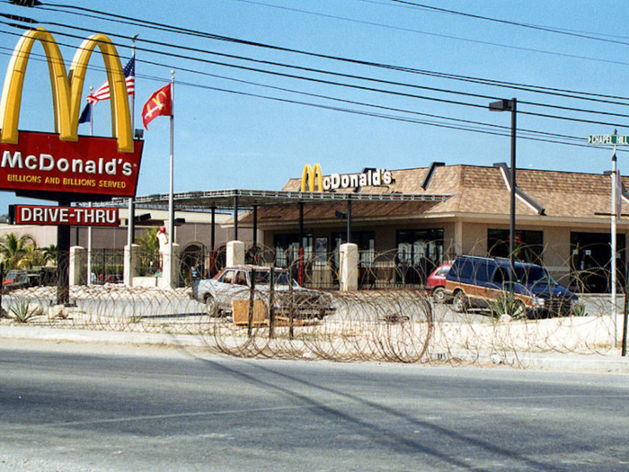 Guantanamo Bay, Cuba, is home to the only McDonald