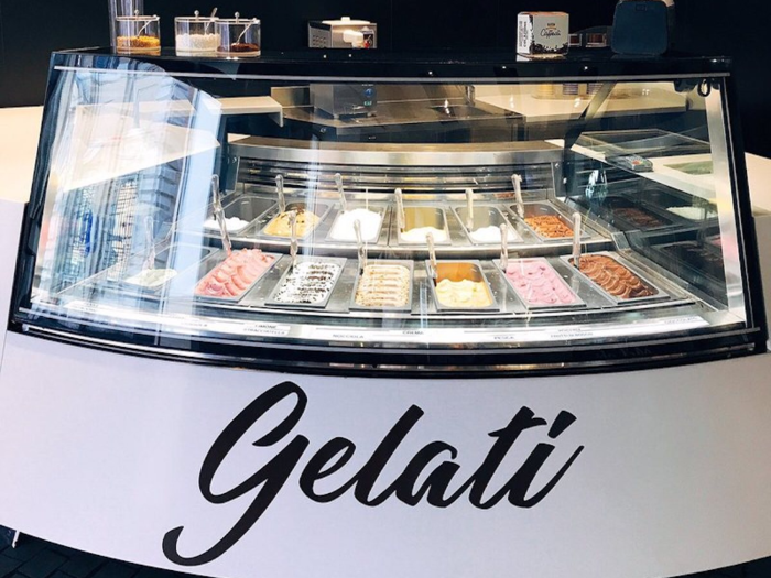 It also has a gelato counter.