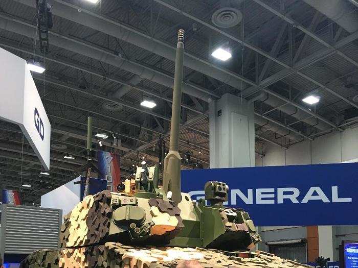 General Dynamics brought its Griffin III demonstrator, a combat system featuring elements of the Ajax armored vehicle used in the UK