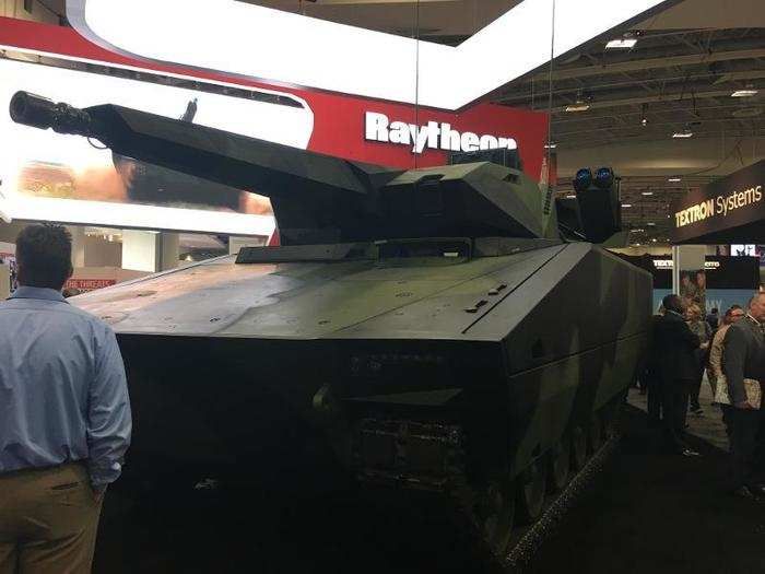 Raytheon and Rheinmetall joined forces to create the Lynx KF41 Infantry Fighting Vehicle, presenting it at AUSA 2018 as a ready-right-now OMFV option.