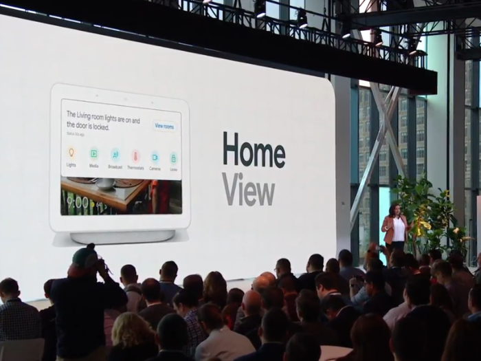 10. The Google Home Hub, a new smart-home device Google unveiled on Tuesday, features a "Home View" where you can control all of your various smart-home devices in one place — no need to open a million different apps.