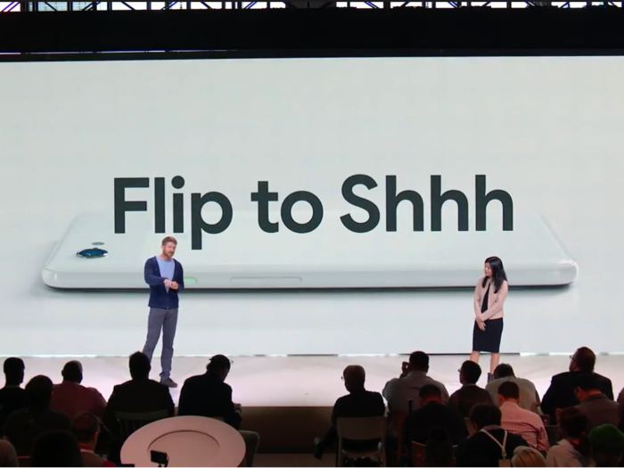 7. Flip to Shhh is a great new feature for the Pixel 3. If the setting is on, and you put your phone face down on a table, it will automatically mute sounds and notifications.