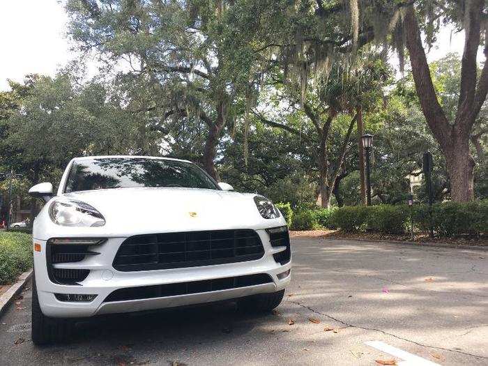 The Macan cruised comfortably around Savannah