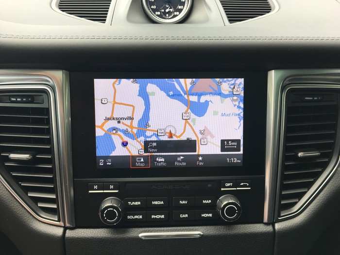 Our test car came equipped with a built-in navigation system. It