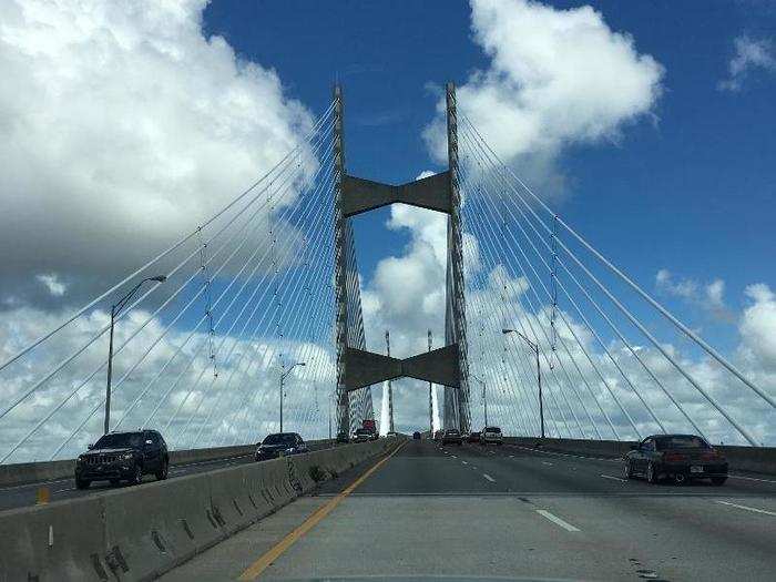 The road from Jacksonville to Savannah consisted mostly of highway driving. Although there were a few winding country roads to keep things interesting.