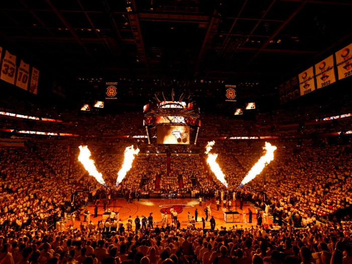 3. AmericanAirlines Arena - Miami Heat