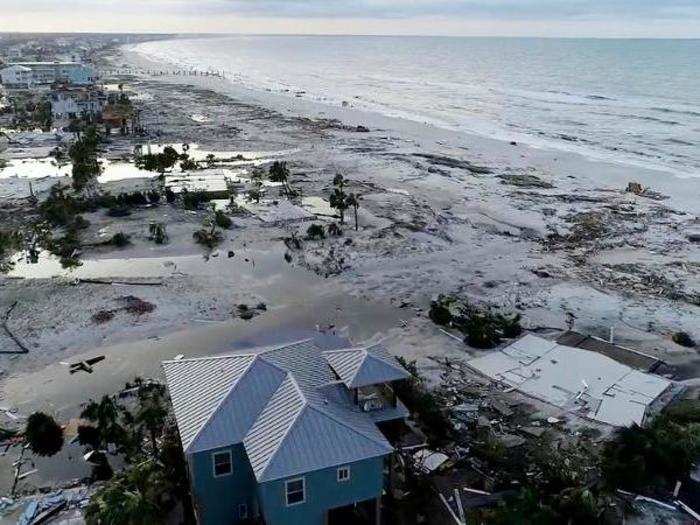 That made it the third-strongest hurricane in history to make landfall in the continental US.