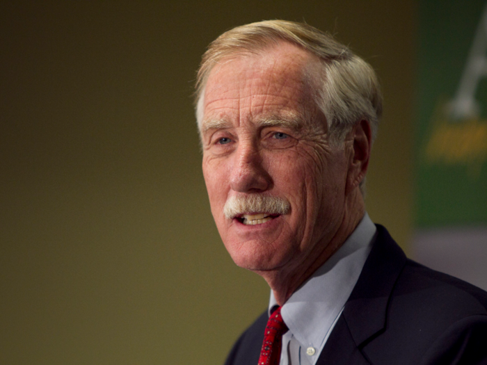 4. Maine independent Angus King