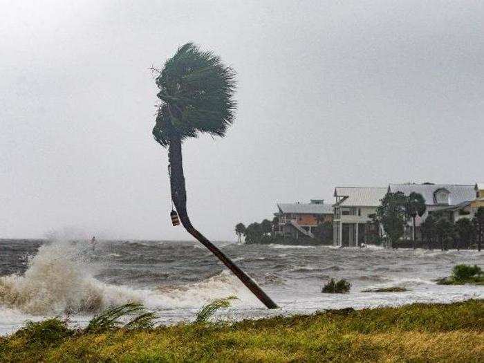 After: Heavy winds strike the town