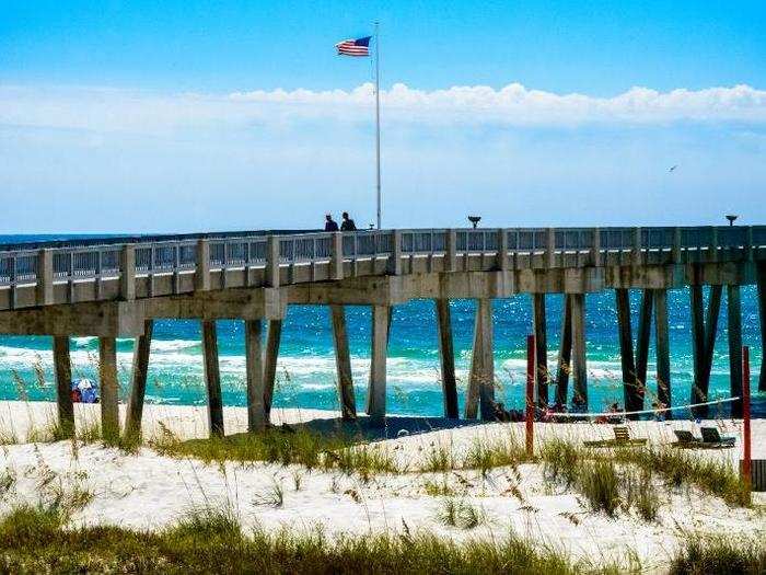 Before: A pier in Panama City, Florida