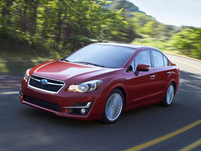 9. Subaru Impreza — 42.3%