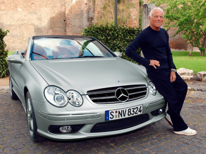 Armani’s design skills extend to vehicles as well. In 2003, he collaborated with Mercedes-Benz to design a sleek sports car, the Mercedes-Benz CLK. Only 100 of the cars were sold.