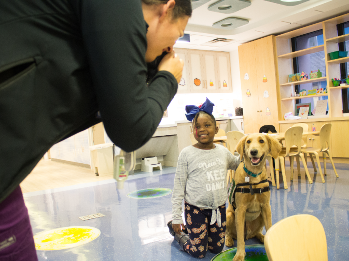  As Zakyra finished her checkup and got ready to leave, Spike took a Polaroid picture of her and Professor. After enduring something distressing like getting shots or getting blood drawn, Spike has found that waiting for a Polaroid picture to develop usually take childrens