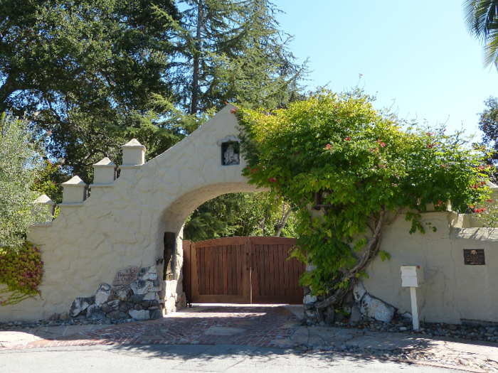 At 9,000 square feet, the two-story home was built in the Spanish Colonial Revival style. It