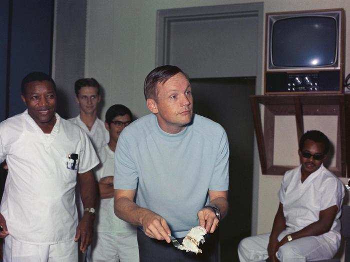 Armstrong even celebrated his 39th birthday in confinement on August 5, 1969.