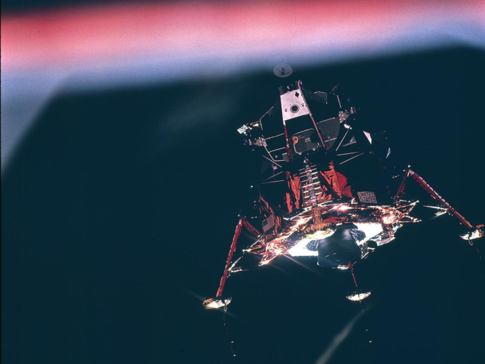 Four days later, the astronauts used a lunar lander called the Eagle to make their final descent onto the lunar surface.