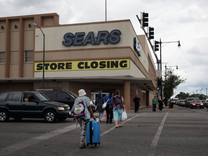 As sales continued to fall, Sears started to shut down stores, sell real estate, and spin off brands.