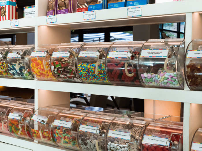 The hotel sees a spike in candy sales between 9 p.m. and 4 a.m., Egipciaco told me.