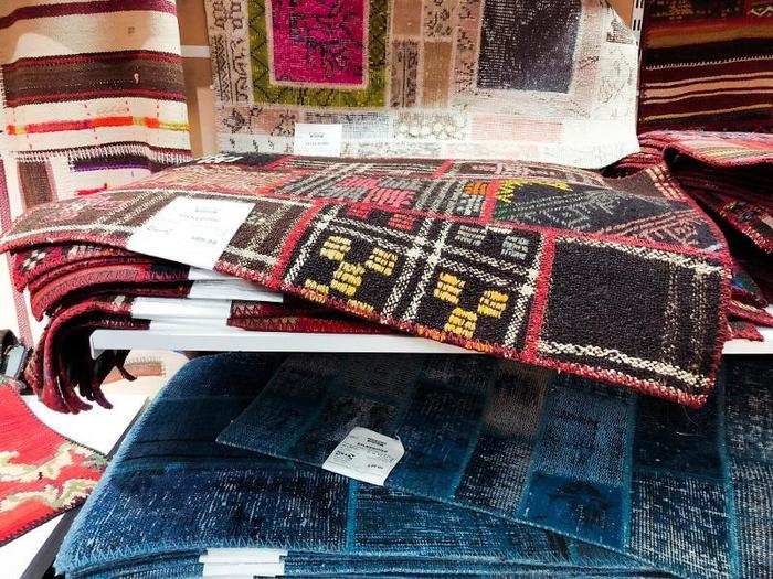 The marketplace also carries rugs that range from $20 to about $100 ...