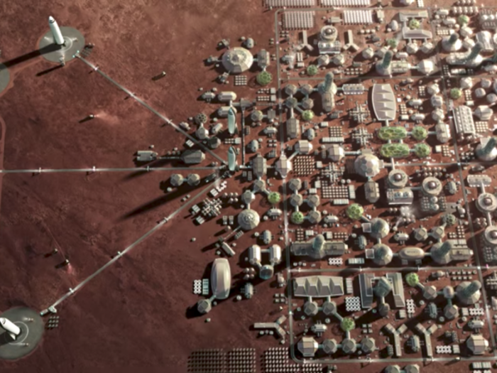 Perhaps the 2030s: Construction of the first city on Mars