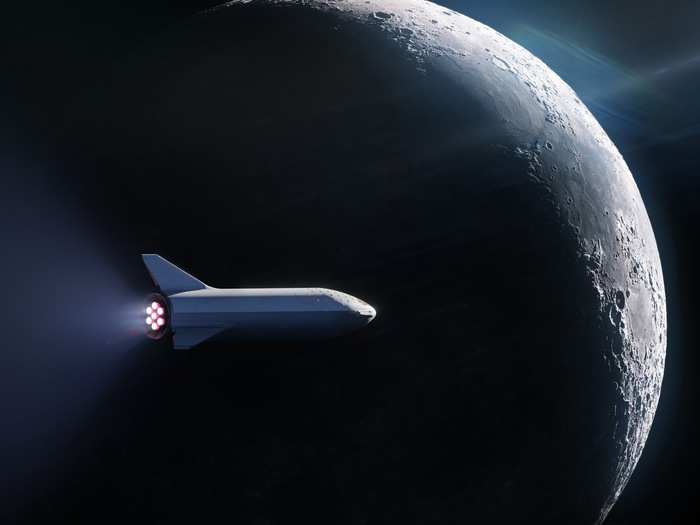 2023: Launch the first people with BFR and send them around the moon