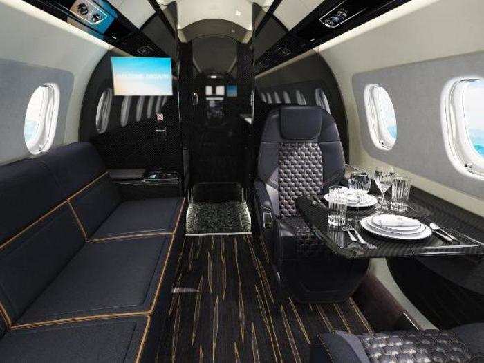 For the new jet, Embraer interior design boss Jay Beever came up with a new looks cabin called the Bossa Nova.