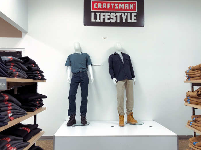 And some mannequins were just leaned against the wall instead of being propped up.