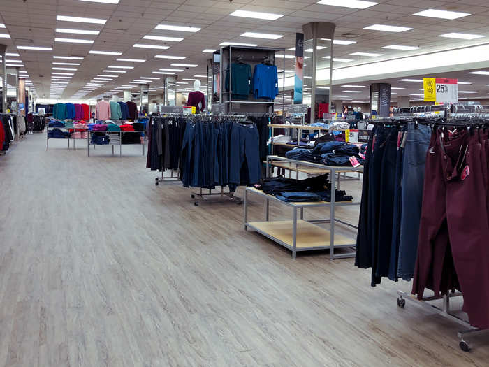 There were no shoppers — or employees — in sight throughout most of the first floor.