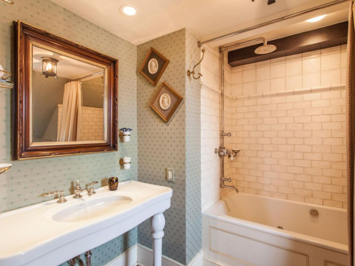 Though not every bathroom holds a unique, vintage tub — this one is more standard.