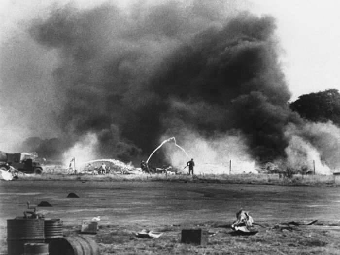 German air defenses, reinforced after the August attack, preyed on the US bombers. "The fighters were unrelenting. It was simply murder," said Carl Abele, a B-17 navigator.