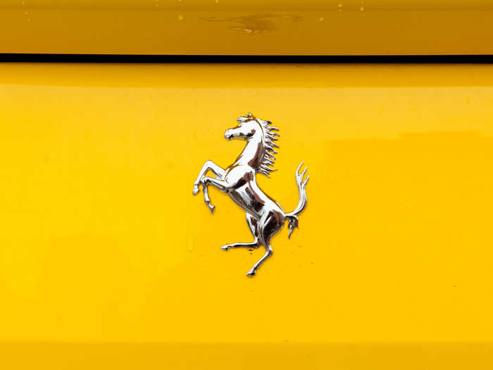 Ferraris are all about details. The prancing horse is intricately rendered.