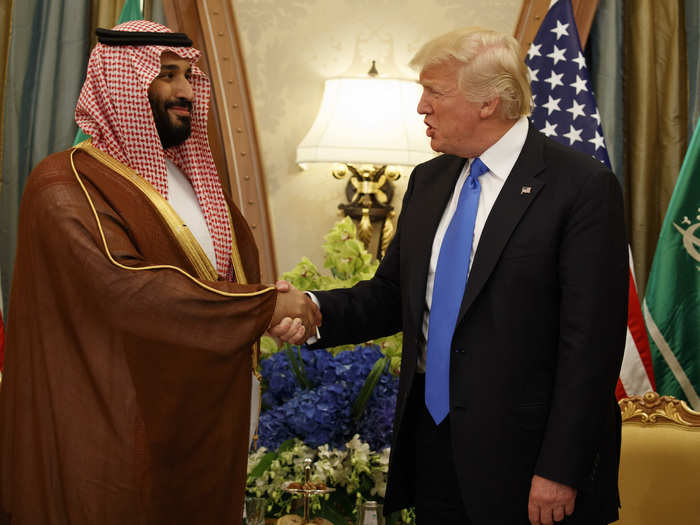 But Trump has denied any financial ties to the Saudi court.