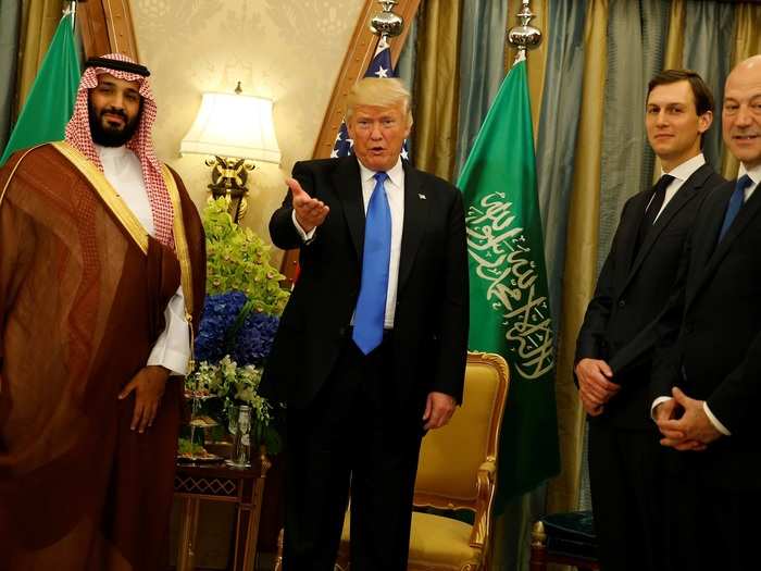 Saudi Crown Prince Mohammed bin Salman and Trump