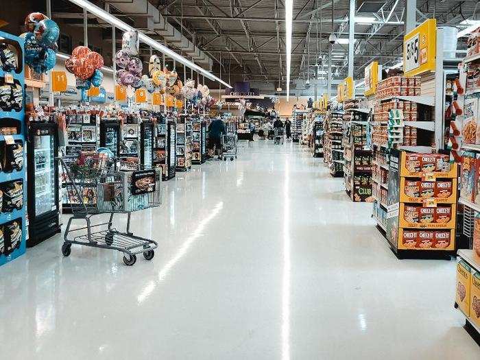 The aisles were much wider at Stop & Shop, which definitely made it a better shopping experience.