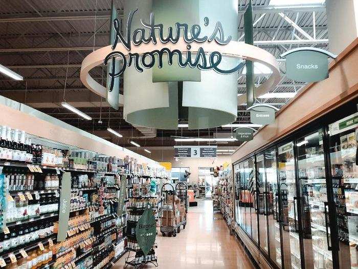 Stop & Shop had an aisle of natural and organic foods ...