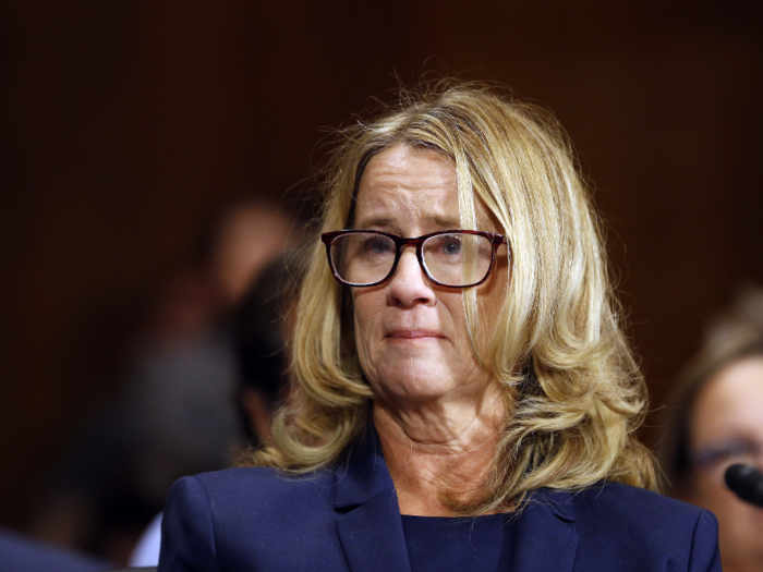 Trump mocked Christine Blasey Ford, the California professor who accused his then-Supreme Court nominee Brett Kavanaugh of sexual assault