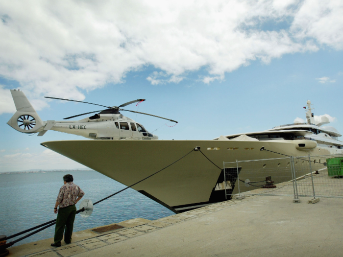 Abramovich bought the superyacht Pelorus, in 2004, when it was the 11th largest yacht in the world.