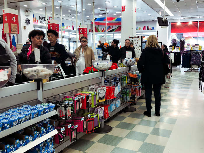 The line was really long for check-out and for customer service. A lot of the store was an absolute mess.