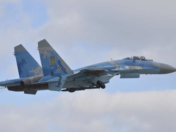 The Su-27 that crashed on Tuesday was a Su-27UB, which is a trainer variant.