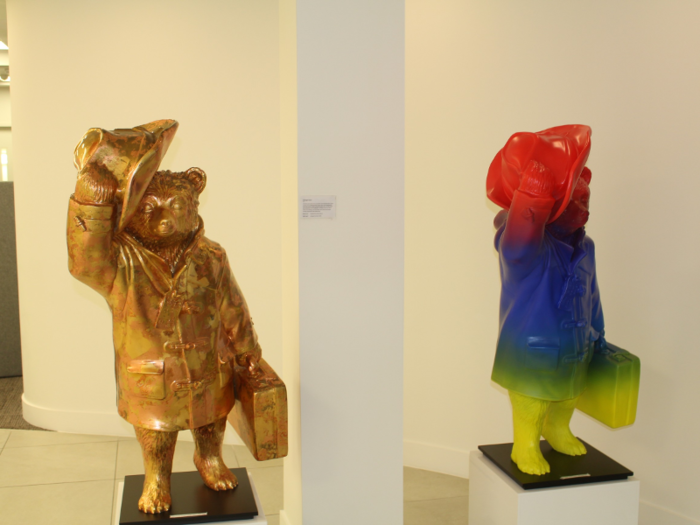 Artworks are dotted around the place, including this pair of statues of iconic British children