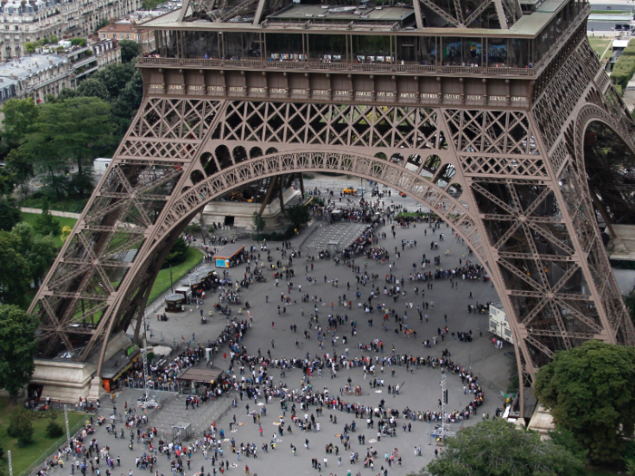 The most popular tourist attraction is undoubtedly the Eiffel Tour where visitors wait up to three hours to climb to the top.