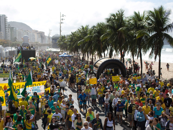 While Brazil prepared for the Rio games, 825 families were forced to relocate to neighboring cities built by the government. The city saw up to 2,000 families relocate in preparation for the Olympic games since 2009.