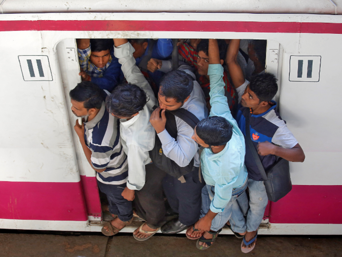 It is estimated that 7.5 million people use commuter trains daily in Mumbai. The overcrowding on the rail system has caused nearly 38,000 deaths since 2007, CNN reported. That