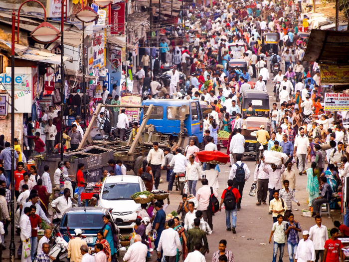 Mumbai is the second largest city in India with just under 20 million people.